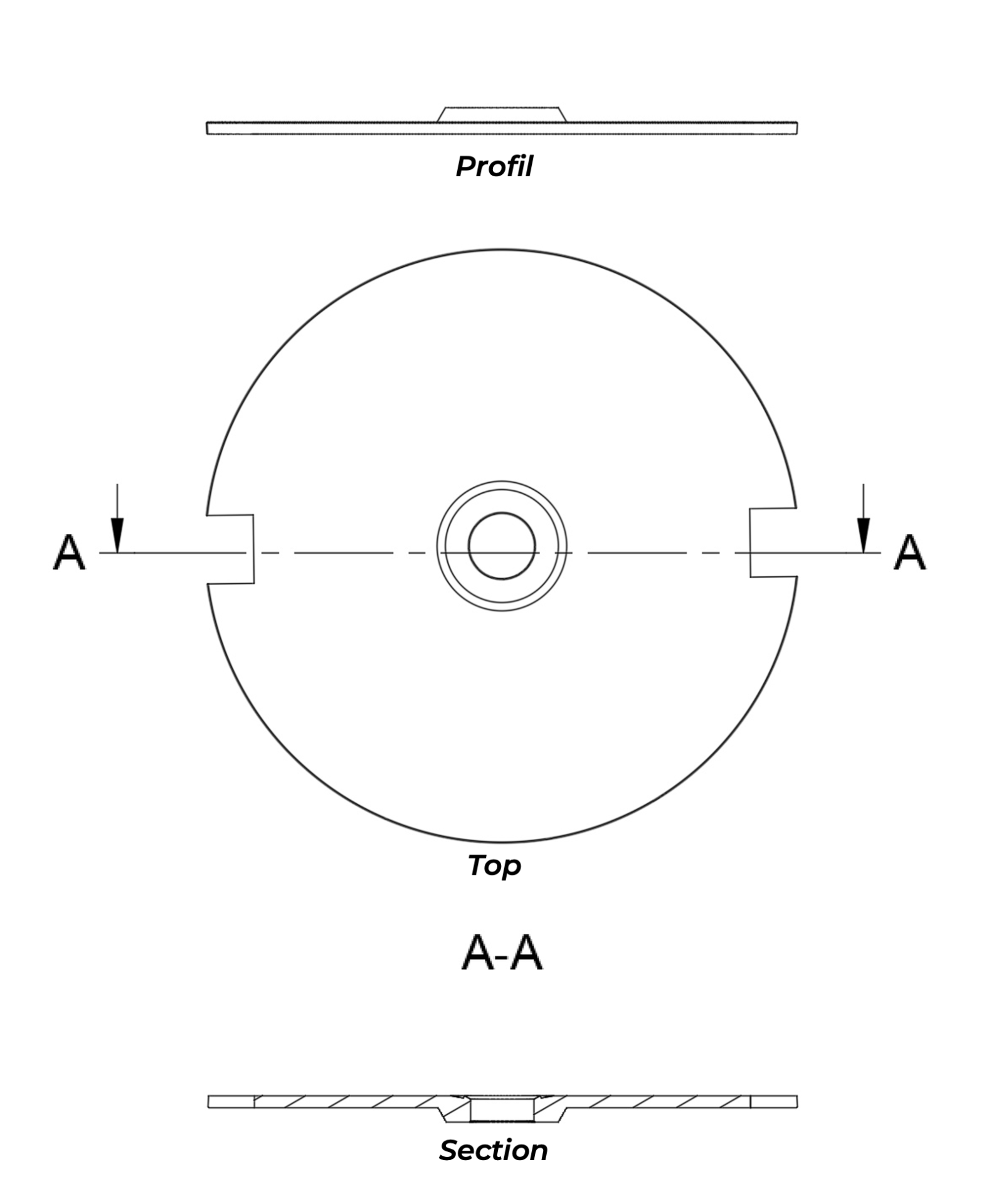 Couvercle de barillet ENG