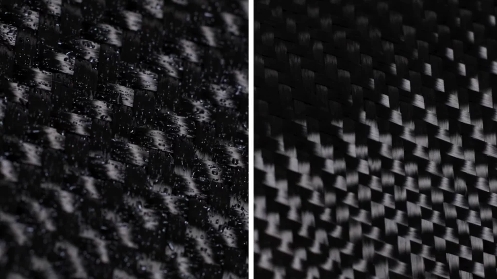 Woven carbon fibre